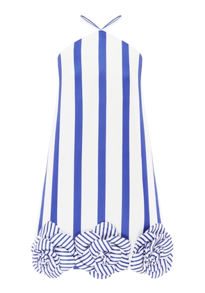 Leo Lin Suzy Striped Halterneck Mini Dress - Moda Operandi