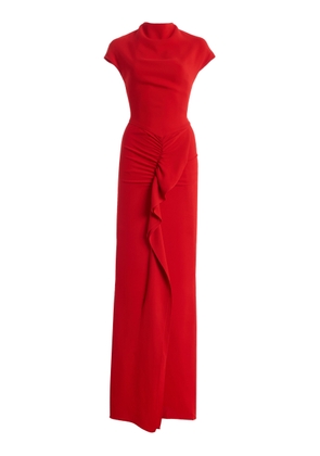 Tove Beth Ruffled Jersey Maxi Dress - Moda Operandi