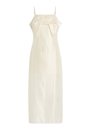 THE GARMENT Porcha Draped Taffeta Midi Dress - Moda Operandi