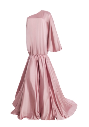 The New Arrivals Ilkyaz Ozel Exclusive Ecliptia Single-Shoulder Satin Maxi Dress - Moda Operandi