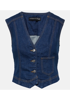 Veronica Beard Valeria denim vest