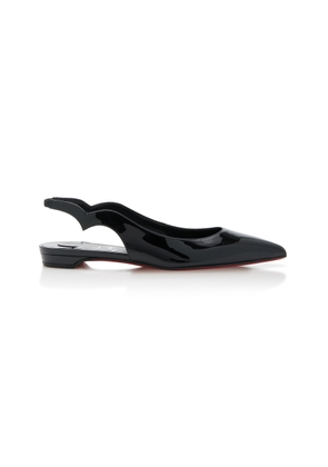 Christian Louboutin Hot Chick Patent Leather Slingback Flats - Moda Operandi