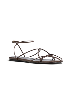 Khaite Loulou Leather Sandals - Moda Operandi