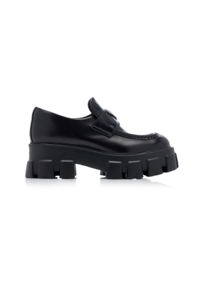 Prada Monolith Leather Loafers - Moda Operandi