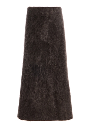 Lisa Yang Asta Brushed Cashmere Midi Skirt - Moda Operandi