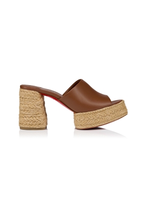 Christian Louboutin Calakala 85mm Leather Platform Mules - Moda Operandi