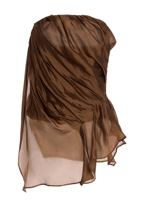 THE GARMENT Gilian Draped Chiffon Bustier Top - Moda Operandi