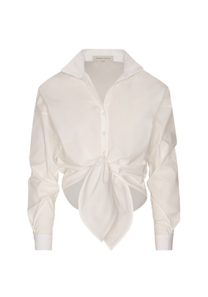 Andres Otalora Luz Envolvente Cotton-Poplin Shirt - Moda Operandi