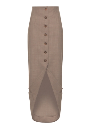 A.W.A.K.E. MODE Tailored Wool-Blend Midi Blazer Skirt - Moda Operandi