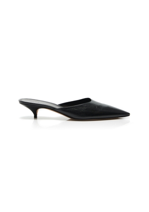 The Row Liisa II Leather Mules - Moda Operandi