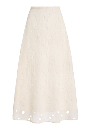 Ulla Johnson Caro Broderie Anglaise Cotton Maxi Skirt - Moda Operandi