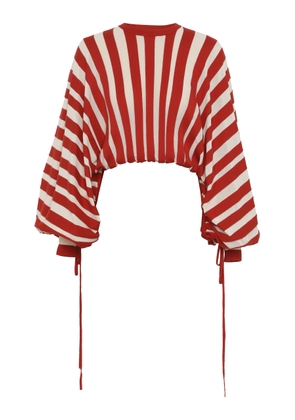 Zimmermann Rebellion Drawstring Cotton-Linen Sweater - Moda Operandi