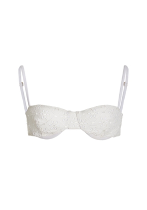 JUILLET SWIMWEAR Exclusive Ingrid Broderie Anglaise Balconette Bikini Top - Moda Operandi