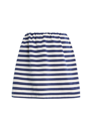 Posse Haisley Striped Cotton Mini Skirt - Moda Operandi