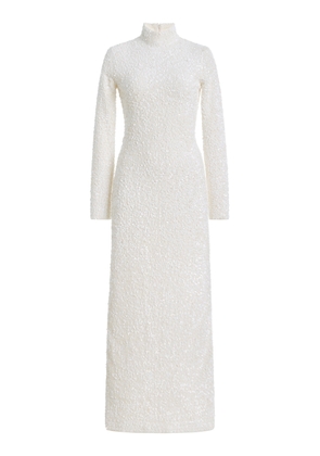 Adam Lippes Sequined Turtleneck Maxi Dress - Moda Operandi