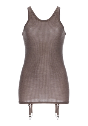 Lemaire Suspender-Detailed Seamless Wool Tank Top - Moda Operandi