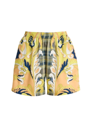 Etro Exclusive Riviera Printed Silk-Twill Shorts - Moda Operandi