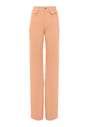 Chloé Rigid High-Rise Organic Denim Flared Jeans - Moda Operandi
