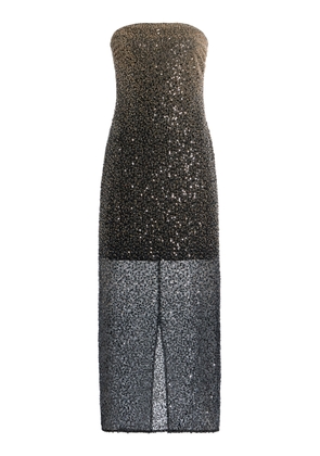 ROTATE Beaded Strapless Midi Dress - Moda Operandi