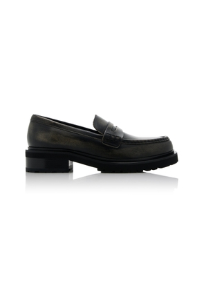 Golden Goose Distressed Leather Loafers - Moda Operandi