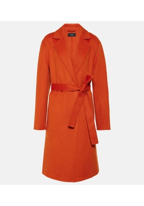 Joseph Cenda wool and cashmere wrap coat