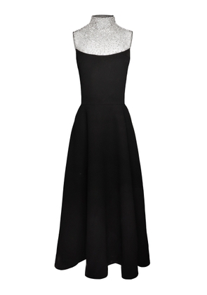 Naeem Khan Ombre Beaded Neckline Midi Dress - Moda Operandi