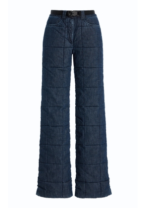 Ienki Ienki Chalet Quilted Down Denim Pants - Moda Operandi
