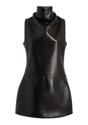 Khaite Daria Leather Mini Dress - Moda Operandi
