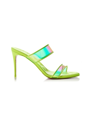 Christian Louboutin Just Loubi 85mm PVC; Patent Leather Sandals - Moda Operandi