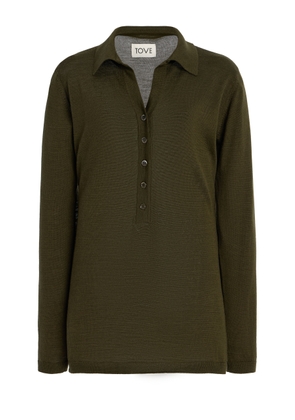 Tove Austine Wool-Silk Polo Sweater - Moda Operandi