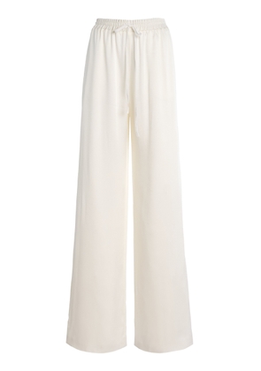 Oscar de la Renta Silk Georgette Wide-Leg Pants - Moda Operandi