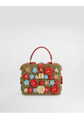 Dolce & Gabbana Dolce Box Raffia Crochet Handbag - Woman Handbags Multicolor Onesize