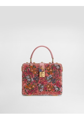 Dolce & Gabbana Dolce Box Sequin Embroidery Handbag - Woman Handbags Multicolor Onesize
