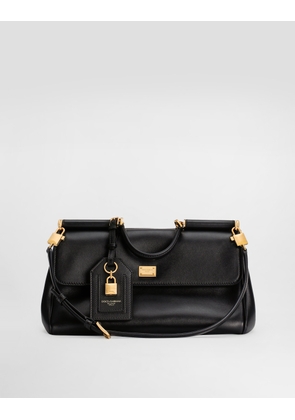 Dolce & Gabbana My Sicily Handbag In Plongé Calfskin - Woman Handbags Black Onesize