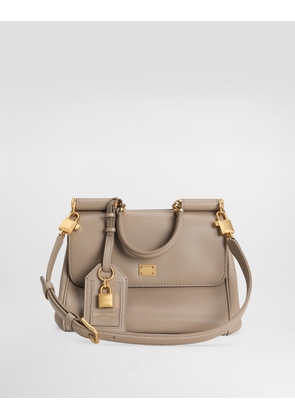 Dolce & Gabbana My Sicily Plongé Calfskin Bag - Woman Handbags Beige Onesize