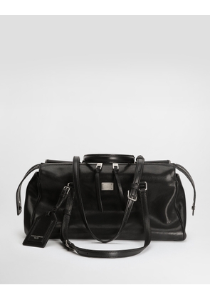 Dolce & Gabbana Vittoria Calfskin Bag - Woman Shoulder And Crossbody Bags Black Onesize