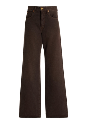 SLVRLAKE Grace Rigid High-Rise Wide-Leg Jeans - Moda Operandi