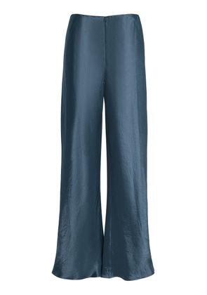 BONDI BORN Kobe Crinkled-Satin Flare Pants - Moda Operandi