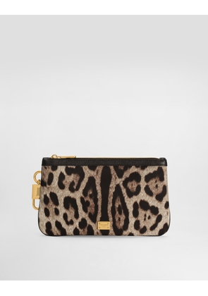 Dolce & Gabbana Printed Nylon Necessaire - Woman Wallets And Small Leather Goods Animal Print Onesize