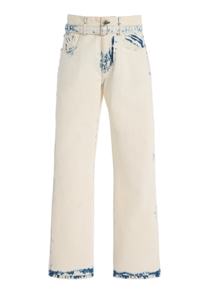 Proenza Schouler Ellsworth Bleached Cropped Boyfriend Jeans - Moda Operandi