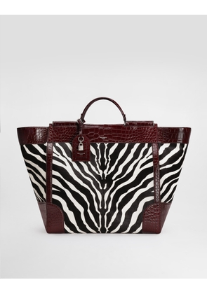 Dolce & Gabbana Sicily Pony And Polished Alligator Handbag - Man Shoppers Multicolor Onesize