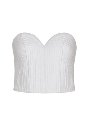 Andres Otalora De Sal Strapless Linen Top - Moda Operandi