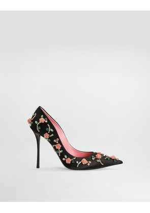 Dolce & Gabbana Satin Pumps With Embellishments - Woman Pumps And Slingback Multicolor 40