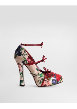 Dolce & Gabbana Satin Pumps - Woman Pumps And Slingback Print 38