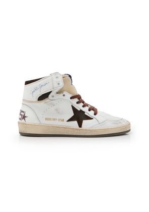 Golden Goose Sky Star Leather Sneakers - Moda Operandi