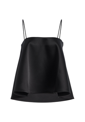 Róhe Peplum Satin Top - Moda Operandi