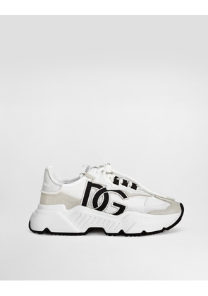 Dolce & Gabbana Mixed-materials Daymaster Sneakers - Woman Sneakers White Fabric 36