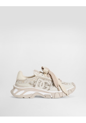 Dolce & Gabbana Dg Country Road Sneakers In Lace - Woman Sneakers Cream 41