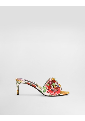 Dolce & Gabbana Brocade Mules - Woman Slides And Mules Print 37