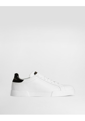 Dolce & Gabbana Portofino Sneaker In Calfskin - Man Sneakers Black 41